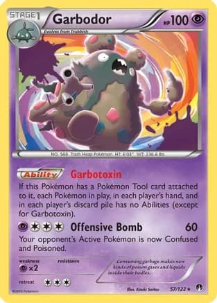 Garbodor — XY - BREAKpoint Pokémon TCG card by HYOGONOSUKE