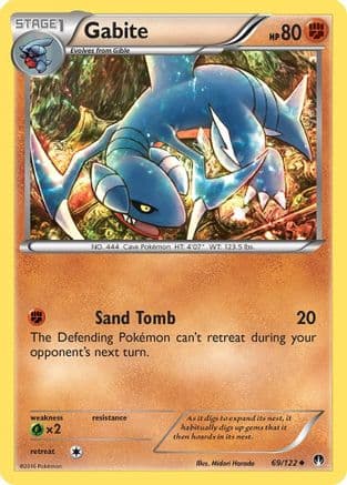 Gabite — XY - BREAKpoint Pokémon TCG card by Midori Harada