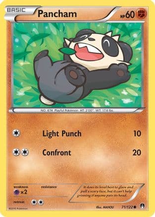 Pancham — XY - BREAKpoint Pokémon TCG card by MAHOU