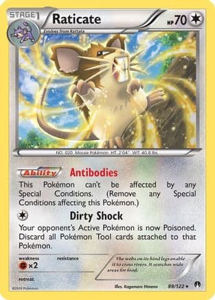Raticate — XY - BREAKpoint Pokémon TCG card by Kagemaru Himeno
