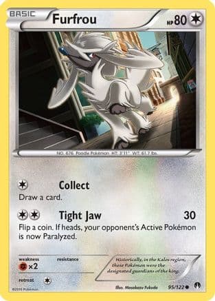 Furfrou — XY - BREAKpoint Pokémon TCG card by Masakazu Fukuda