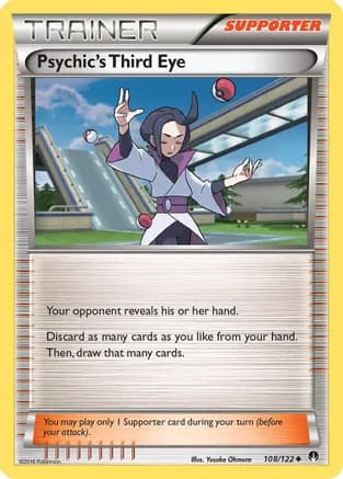 Psychic's Third Eye — XY - BREAKpoint Pokémon TCG card by Yusuke Ohmura