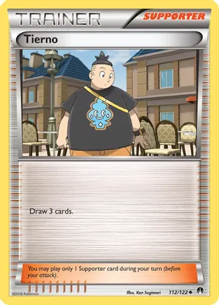 Tierno — XY - BREAKpoint Pokémon TCG card by Ken Sugimori