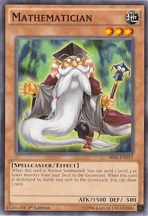 Mathematician — Structure Deck: Emperor of Darkness Yu-Gi-Oh! card by KAZUKI TAKAHASHI