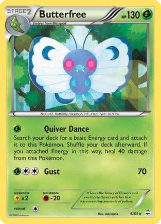 Butterfree — Generations Pokémon TCG card by miki kudo