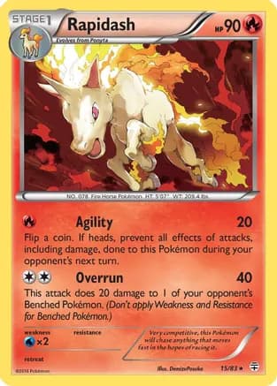 Rapidash — Generations Pokémon TCG card by DemizuPosuka