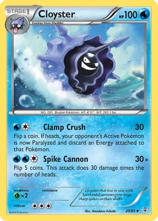 Cloyster — Generations Pokémon TCG card by Masakazu Fukuda