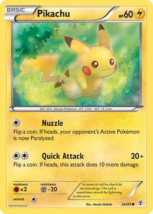 Pikachu — Generations Pokémon TCG card by Atsuko Nishida