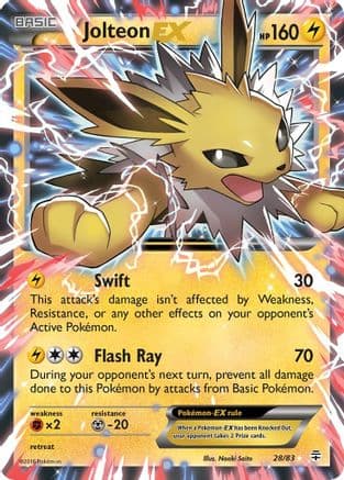 Jolteon EX — Generations Pokémon TCG card by Naoki Saito