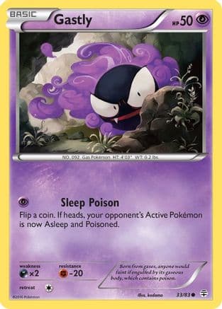 Gastly — Generations Pokémon TCG card by kodama