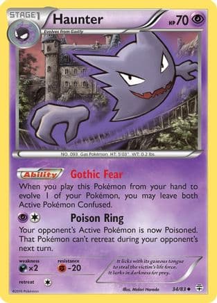 Haunter — Generations Pokémon TCG card by Midori Harada