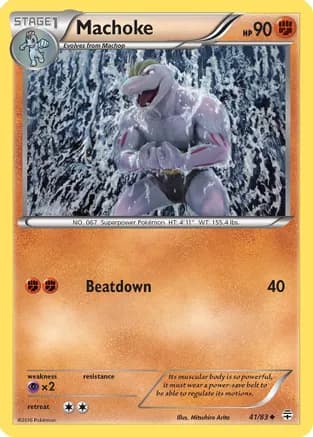 Machoke — Generations Pokémon TCG card by Mitsuhiro Arita