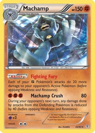 Machamp — Generations Pokémon TCG card by PLANETA