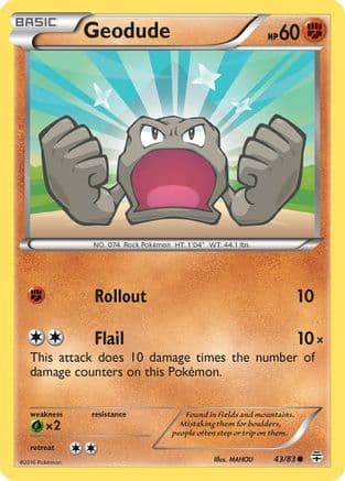 Geodude — Generations Pokémon TCG card by MAHOU