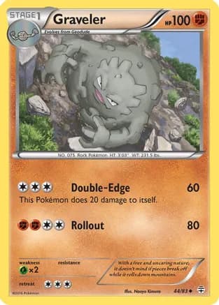 Graveler — Generations Pokémon TCG card by Naoyo Kimura