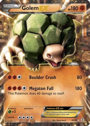 Golem EX — Generations Pokémon TCG card by Toyotsune Beach
