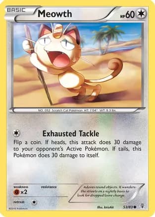 Meowth — Generations Pokémon TCG card by kirisAki