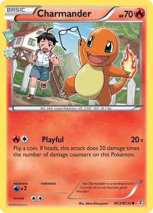 Charmander — Generations: Radiant Collection Pokémon TCG card by Akira Komayama