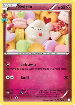 Swirlix — Generations: Radiant Collection Pokémon TCG card by Yuka Morii