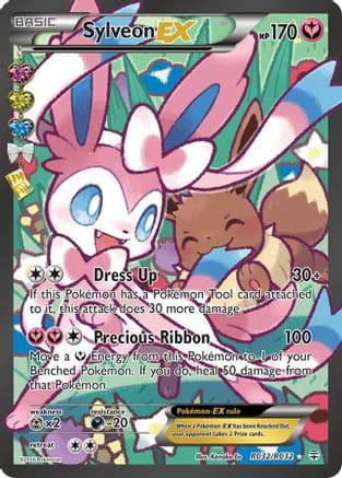 Sylveon EX (Full Art) — Generations: Radiant Collection Pokémon TCG card by Kanako Eo