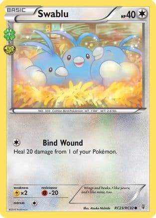 Swablu — Generations: Radiant Collection Pokémon TCG card by Atsuko Nishida