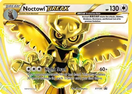 Noctowl BREAK — XY Promos Pokémon TCG card by 5ban Graphics