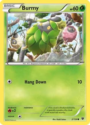 Burmy — XY - Fates Collide Pokémon TCG card by Kouki Saitou