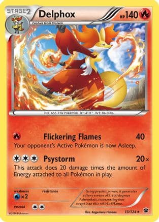 Delphox — XY - Fates Collide Pokémon TCG card by Gemi