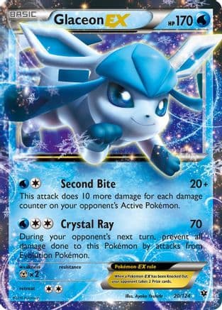 Glaceon EX — XY - Fates Collide Pokémon TCG card by Ayaka Yoshida