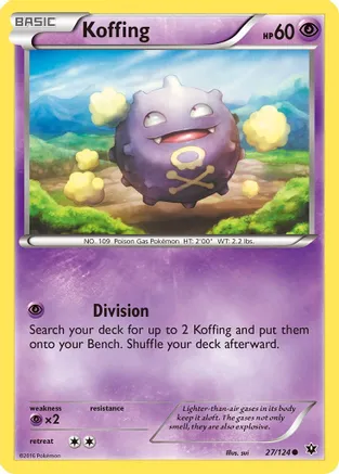 Koffing — XY - Fates Collide Pokémon TCG card by sui