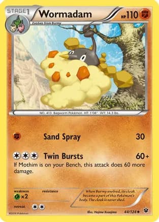 Wormadam (44) — XY - Fates Collide Pokémon TCG card by Hajime Kusajima