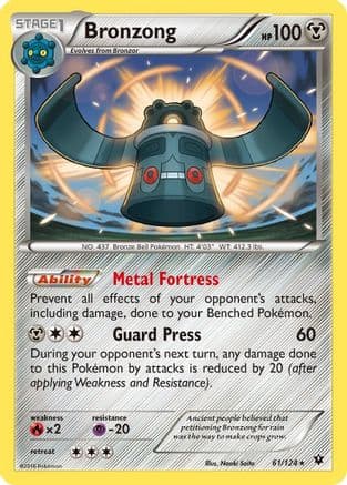 Bronzong — XY - Fates Collide Pokémon TCG card by Naoki Saito
