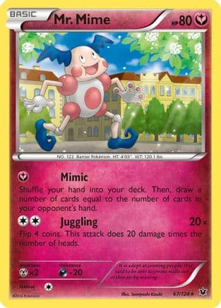 Mr. Mime — XY - Fates Collide Pokémon TCG card by Souichirou Gunjima