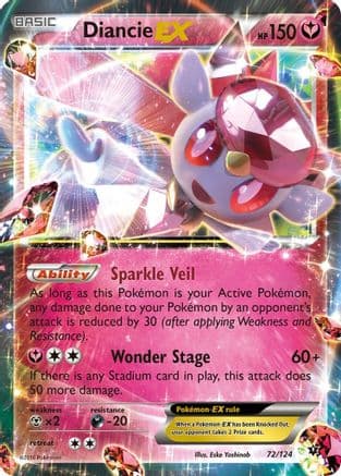 Diancie EX — XY - Fates Collide Pokémon TCG card by Eske Yoshinob
