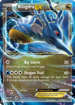 Kingdra EX — XY - Fates Collide Pokémon TCG card by hatske