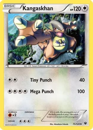 Kangaskhan — XY - Fates Collide Pokémon TCG card by Masakazu Fukuda