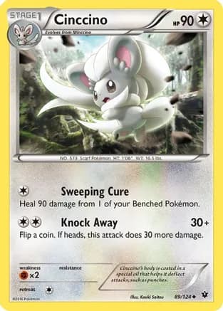 Cinccino (89) — XY - Fates Collide