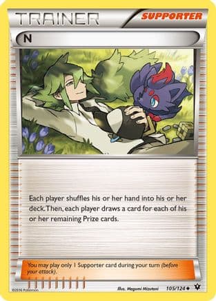 N (Supporter) — XY - Fates Collide Pokémon TCG card by Megumi Mizutani