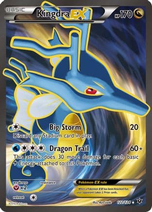 Kingdra EX (Full Art) — XY - Fates Collide Pokémon TCG card by Ryo Ueda