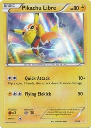 Pikachu Libre (30 - Holo) — XY Trainer Kit: Pikachu Libre & Suicune