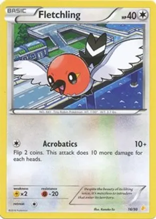 Fletchling — XY Trainer Kit: Pikachu Libre & Suicune