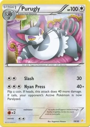 Purugly (19) — XY Trainer Kit: Pikachu Libre & Suicune