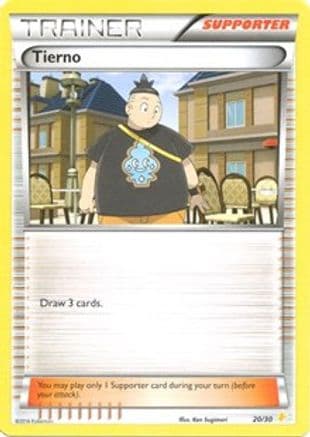 Tierno (20 - Pikachu Libre Deck) — XY Trainer Kit: Pikachu Libre & Suicune Pokémon TCG card by Ken Sugimori
