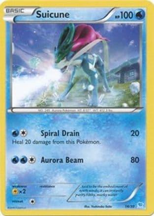 Suicune (14 - Non-Holo) — Pokémon TCG card