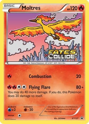 Moltres (Prerelease) — XY Promos Pokémon TCG card by OOYAMA