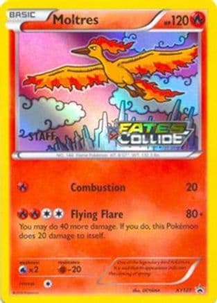 Moltres - XY127 (Prerelease) [Staff] — XY Promos Pokémon TCG card by 2 STAFF