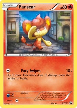 Pansear — XY Promos Pokémon TCG card by sui