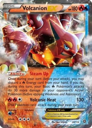 Volcanion EX — XY - Steam Siege