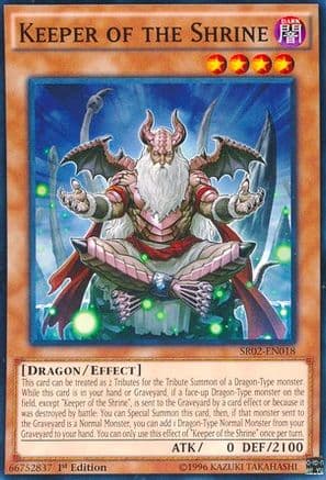 Keeper of the Shrine — Structure Deck: Rise of the True Dragons Yu-Gi-Oh! card by KAZUKI TAKAHASHI