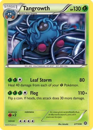 Tangrowth — XY - Steam Siege Pokémon TCG card by LINNE
